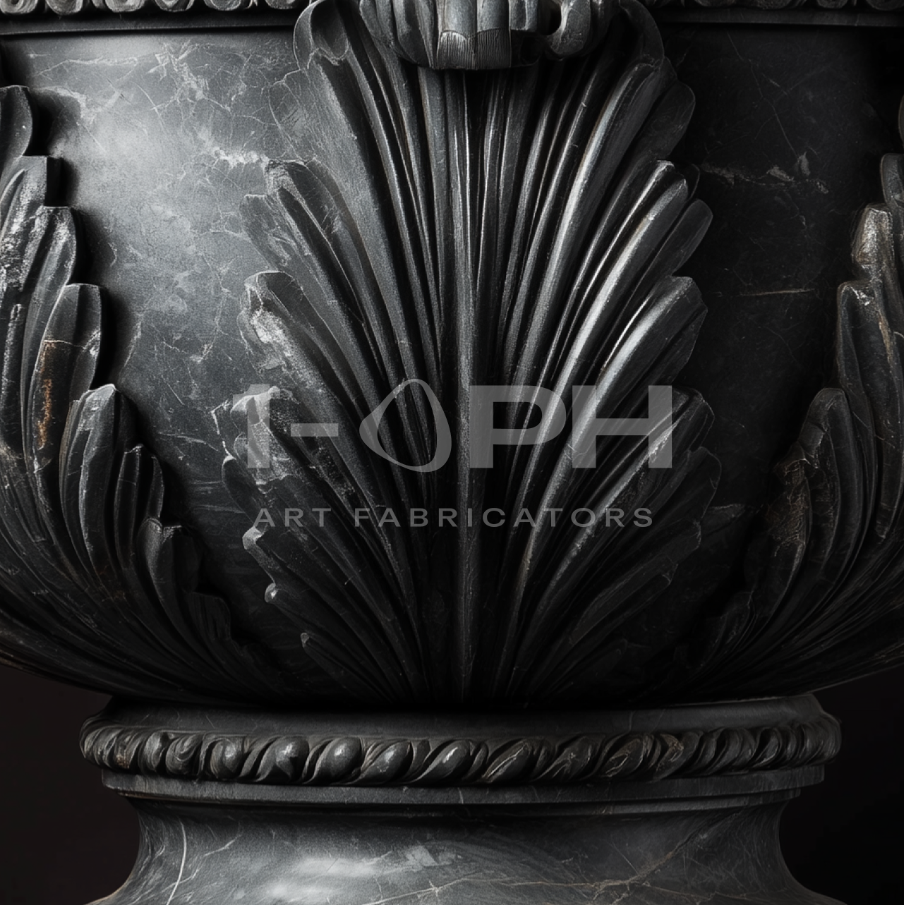 Pietra Grey Acanthus Luxury Marble Urn Planter