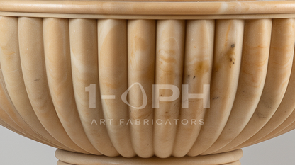 Egyptian Beige Classical Marble Urn Planter
