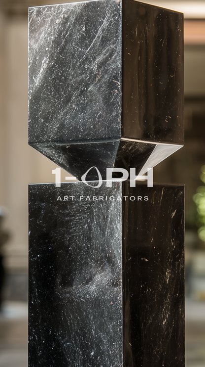 Facet Planter — Sculpted Stainless Series