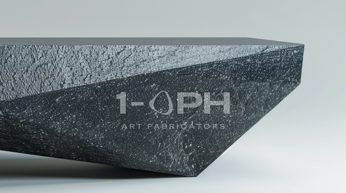 Obsidian Facet Marble Bench