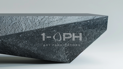 Obsidian Facet Marble Bench
