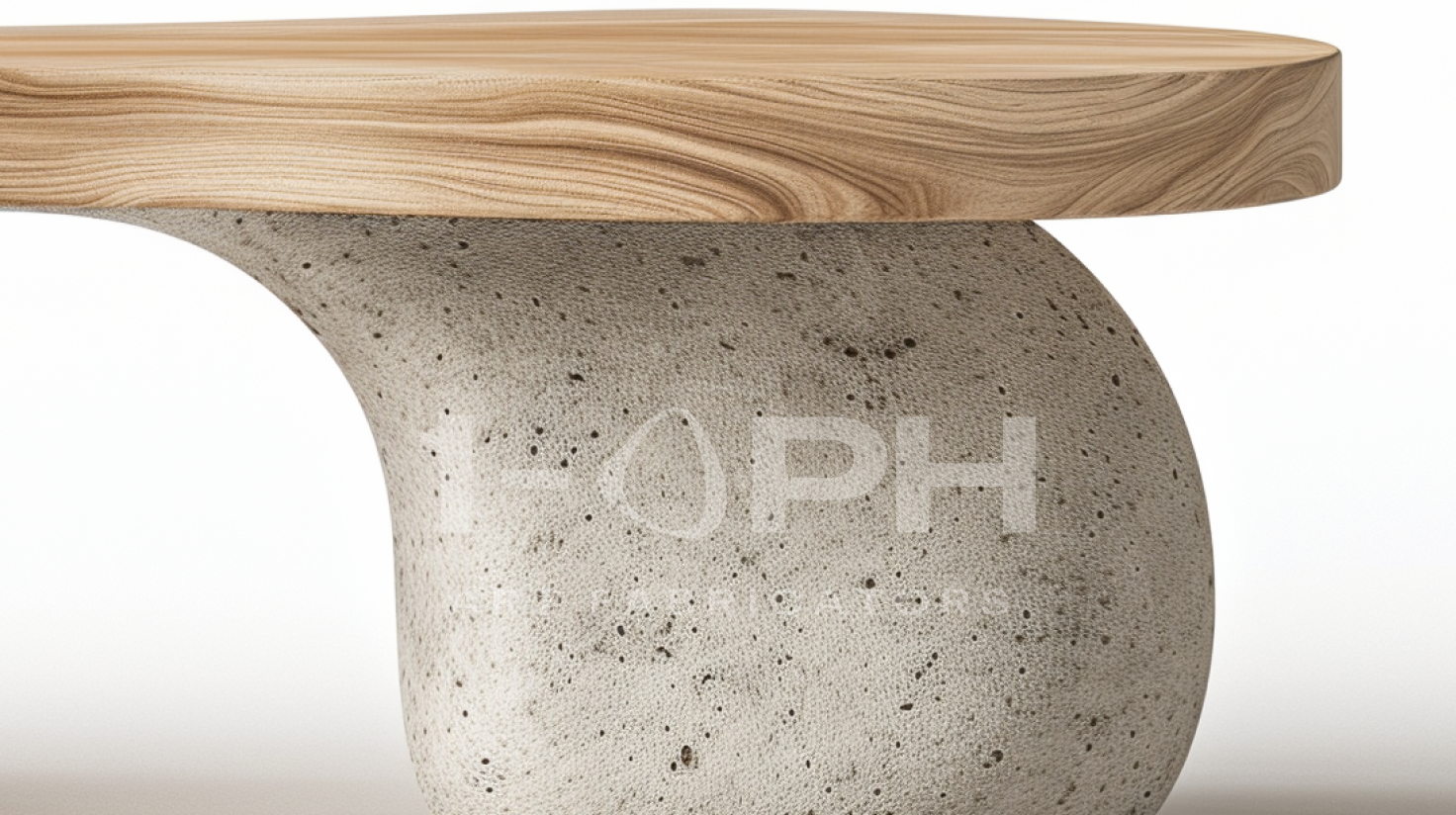TerraFlow Wood & Stone Bench
