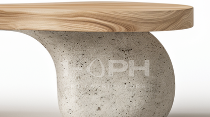 TerraFlow Wood & Stone Bench