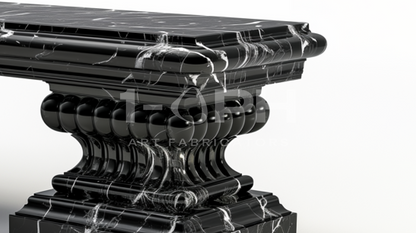 NERO IMPERIAL PEDESTAL BENCH