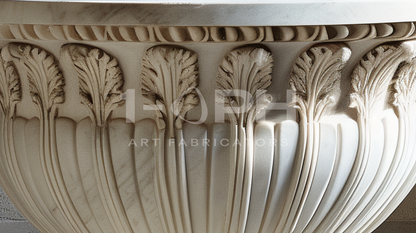 Carrara Acanthus Classical Marble Urn Planter