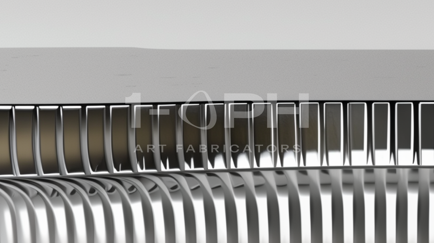 Aero Rib Stainless Steel Bench