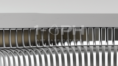 Aero Rib Stainless Steel Bench