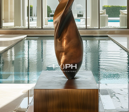 Eternal Flux II — Monumental Bronze Loop Sculpture