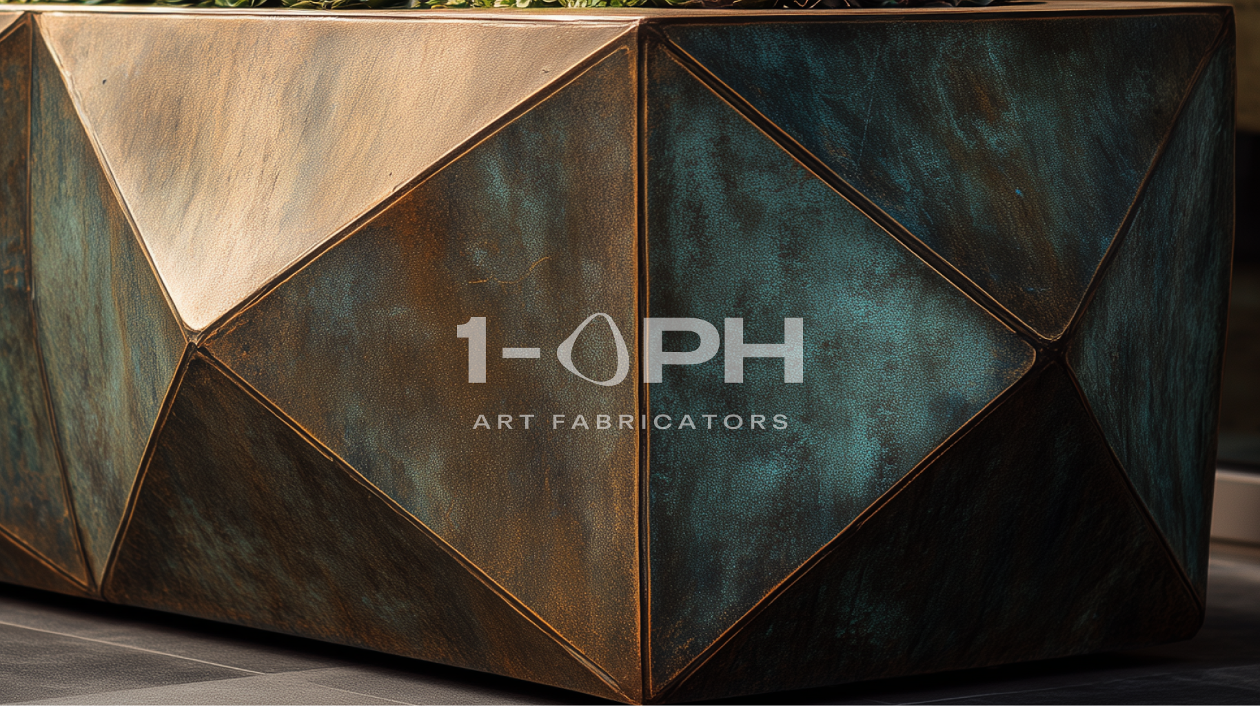 Facet Planter — Sculpted Stainless Series