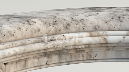 Imperial Curved Marble Bench