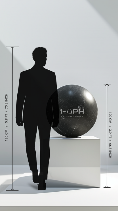 ORBIT I — Sphere on Mirror Plinth