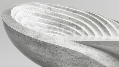 Aurelia Wave Marble Bench