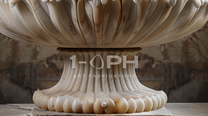 Imperial Petal Marble Urn Planter