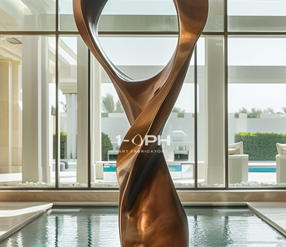 Eternal Flux II — Monumental Bronze Loop Sculpture