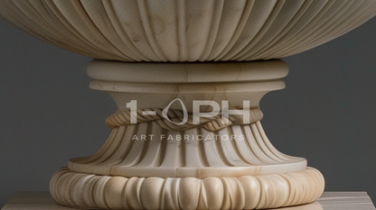 Heritage Rope-Handle Marble Urn Planter