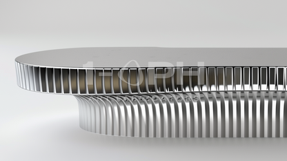 Aero Rib Stainless Steel Bench