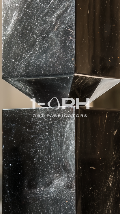 Facet Planter — Sculpted Stainless Series