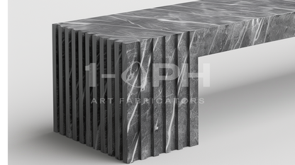 Strata Linear Marble Bench