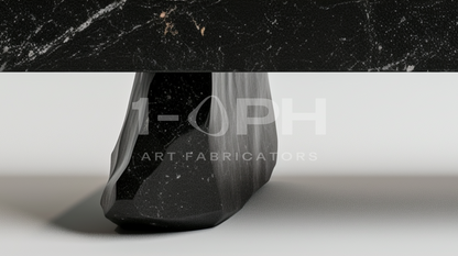 Obsidian Edge Marble Bench