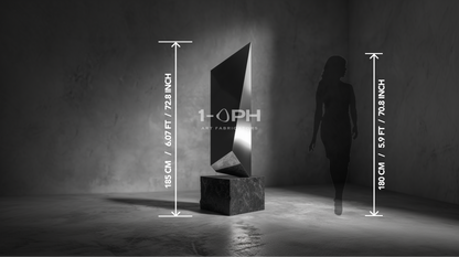 Obsidian Vector — Architectural Mirror Monolith