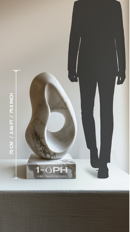 Ivory Continuum — Collectible Marble Sculpture