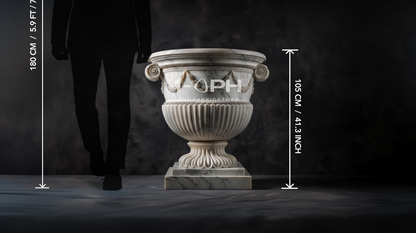 Garland Estate Marble Urn Planter