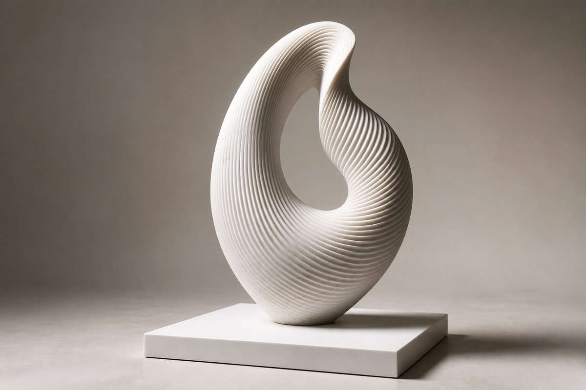 Acrux — Marble sculpture by 1-OPH