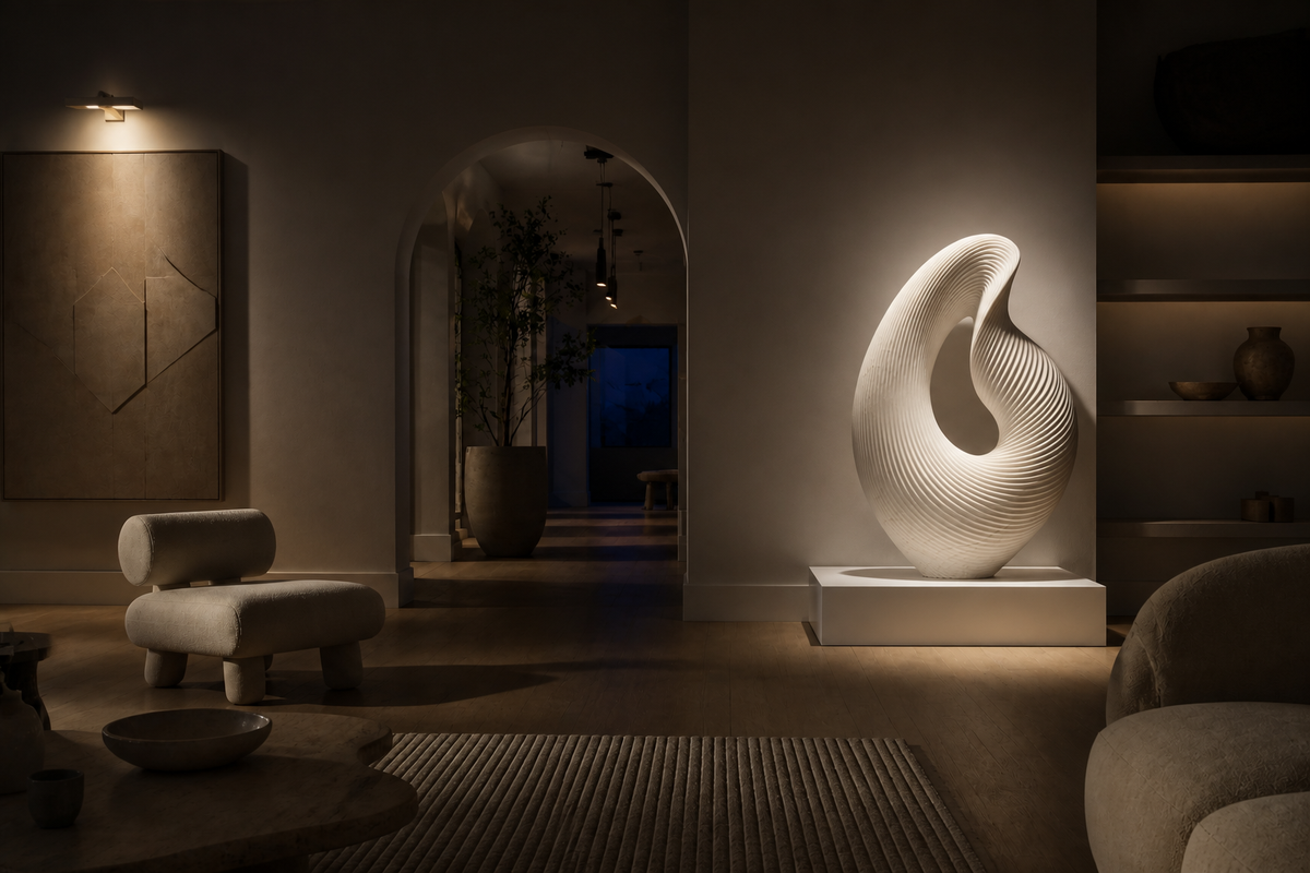 Acrux — Marble sculpture by 1-OPH