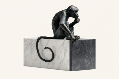 Espinar — Bronze on marble sculpture by 1-OPH