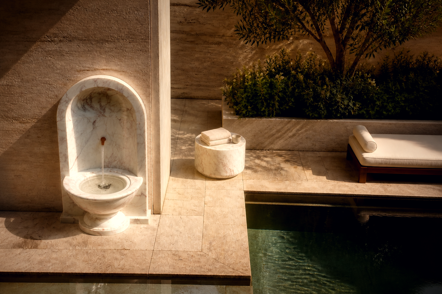 Rivo — stone fountain by 1-OPH
