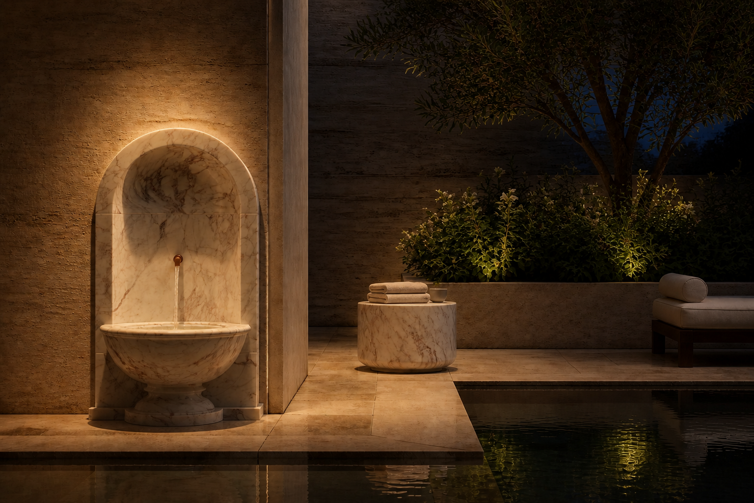 Rivo — stone fountain by 1-OPH