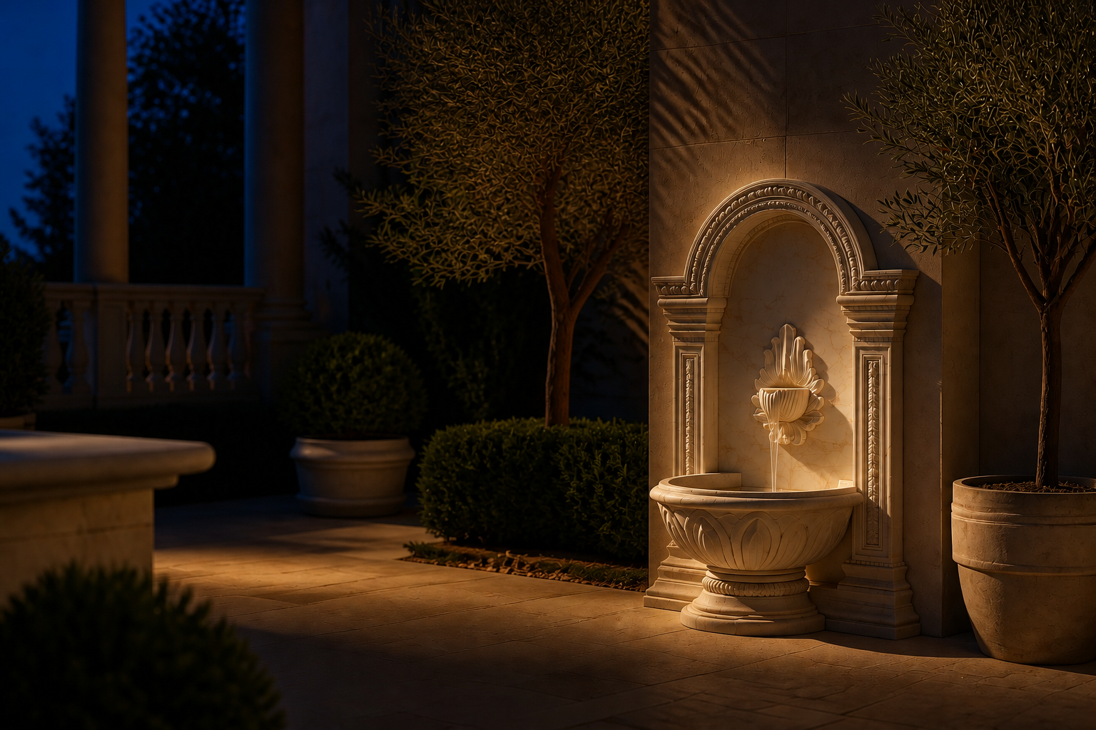 Riada — stone fountain by 1-OPH