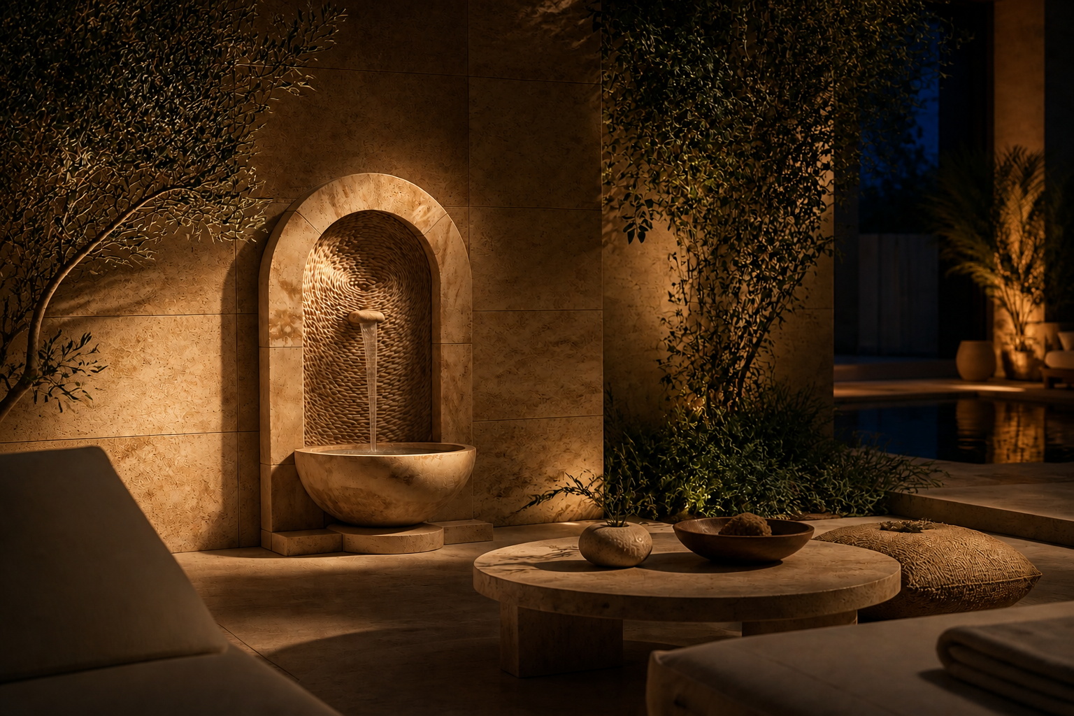 Amnis — marble fountain by 1-OPH