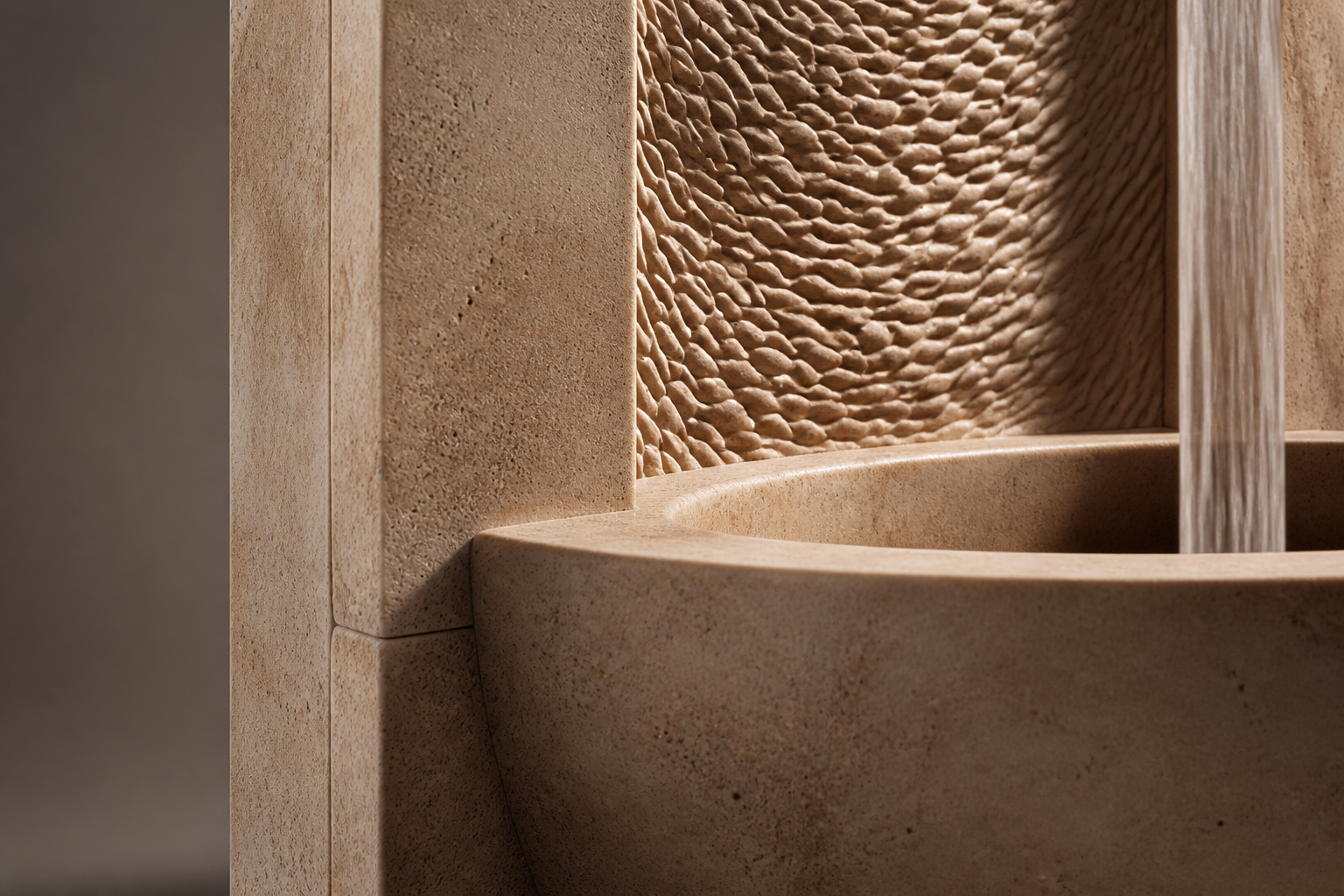 Amnis — marble fountain by 1-OPH
