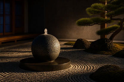 Atria — granite sphere fountain by 1-OPH