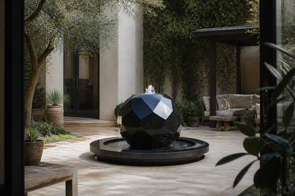 Miaplac — stone sphere fountain by 1-OPH