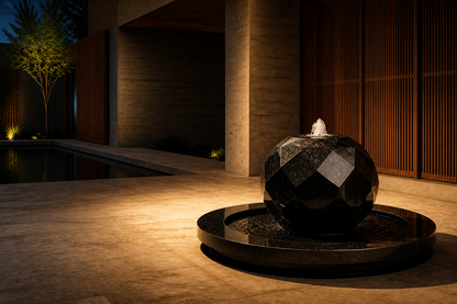 Miaplac — stone sphere fountain by 1-OPH