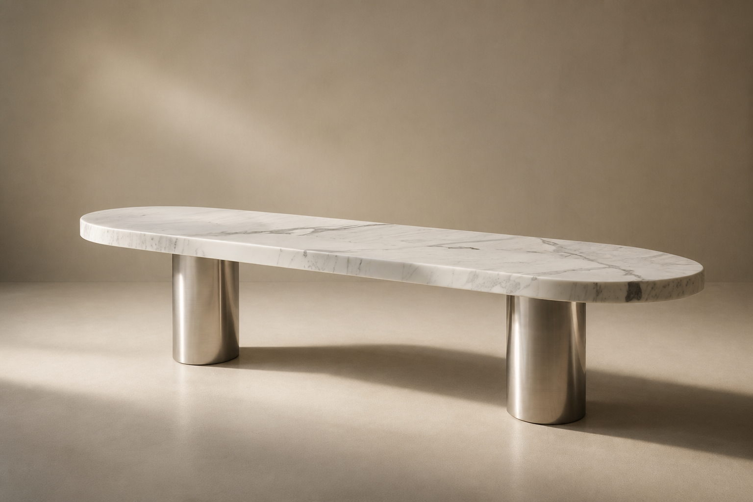 Quieta — marble sculptural bench by 1-OPH