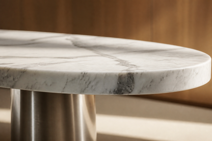 Quieta — marble sculptural bench by 1-OPH