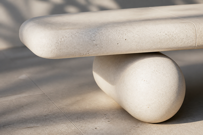 Lenire — stone sculptural bench by 1-OPH