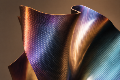 Enif — Titanium-finished steel sculpture by 1-OPH