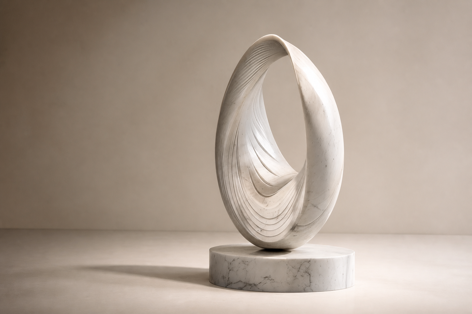 Origo — Marble egg sculpture by 1-OPH
