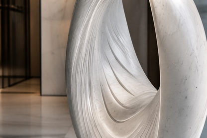 Origo — Marble egg sculpture by 1-OPH