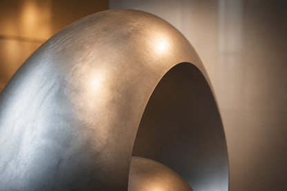 Genara — Bronze egg sculpture by 1-OPH