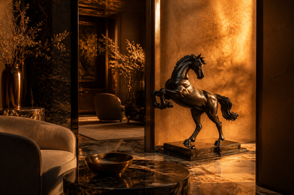 Mata — Bronze on marble sculpture by 1-OPH
