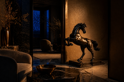 Mata — Bronze on marble sculpture by 1-OPH