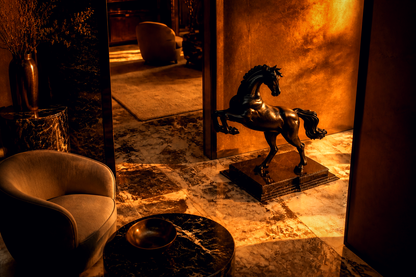 Mata — Bronze on marble sculpture by 1-OPH