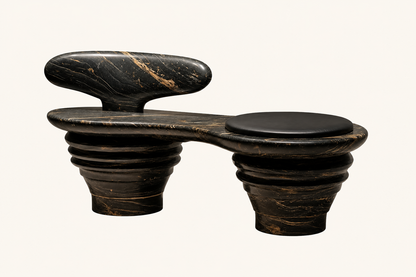 Sosta — stone sculptural bench by 1-OPH