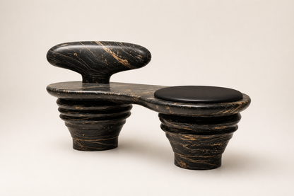 Sosta — stone sculptural bench by 1-OPH