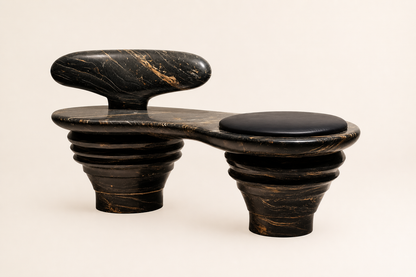Sosta — stone sculptural bench by 1-OPH